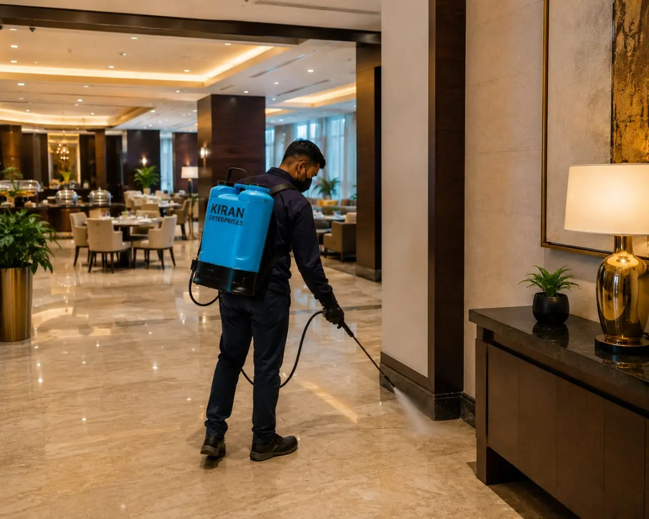 Pest control service at a 5-star hotel