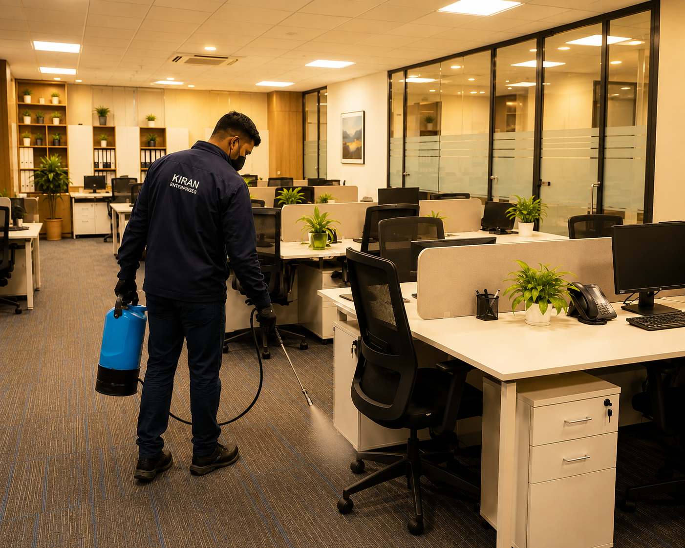 Pest control service at corporate offices