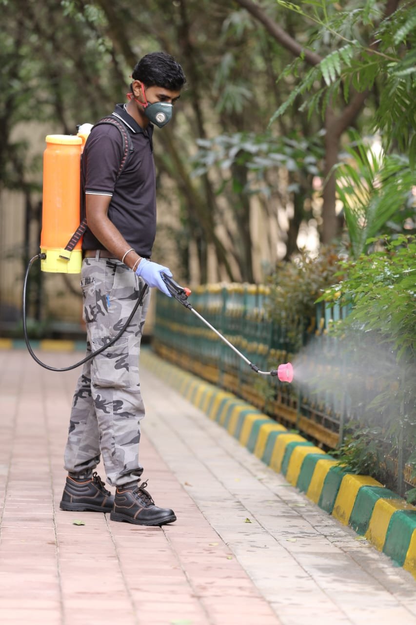 Technician documenting a completed job